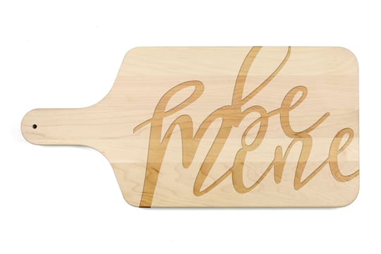 Be Mine Maple Paddle Cutting Board